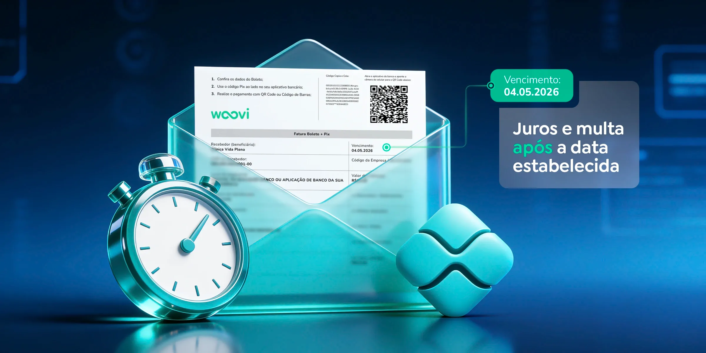 Cobrança Pix com juros e multa Email.webp