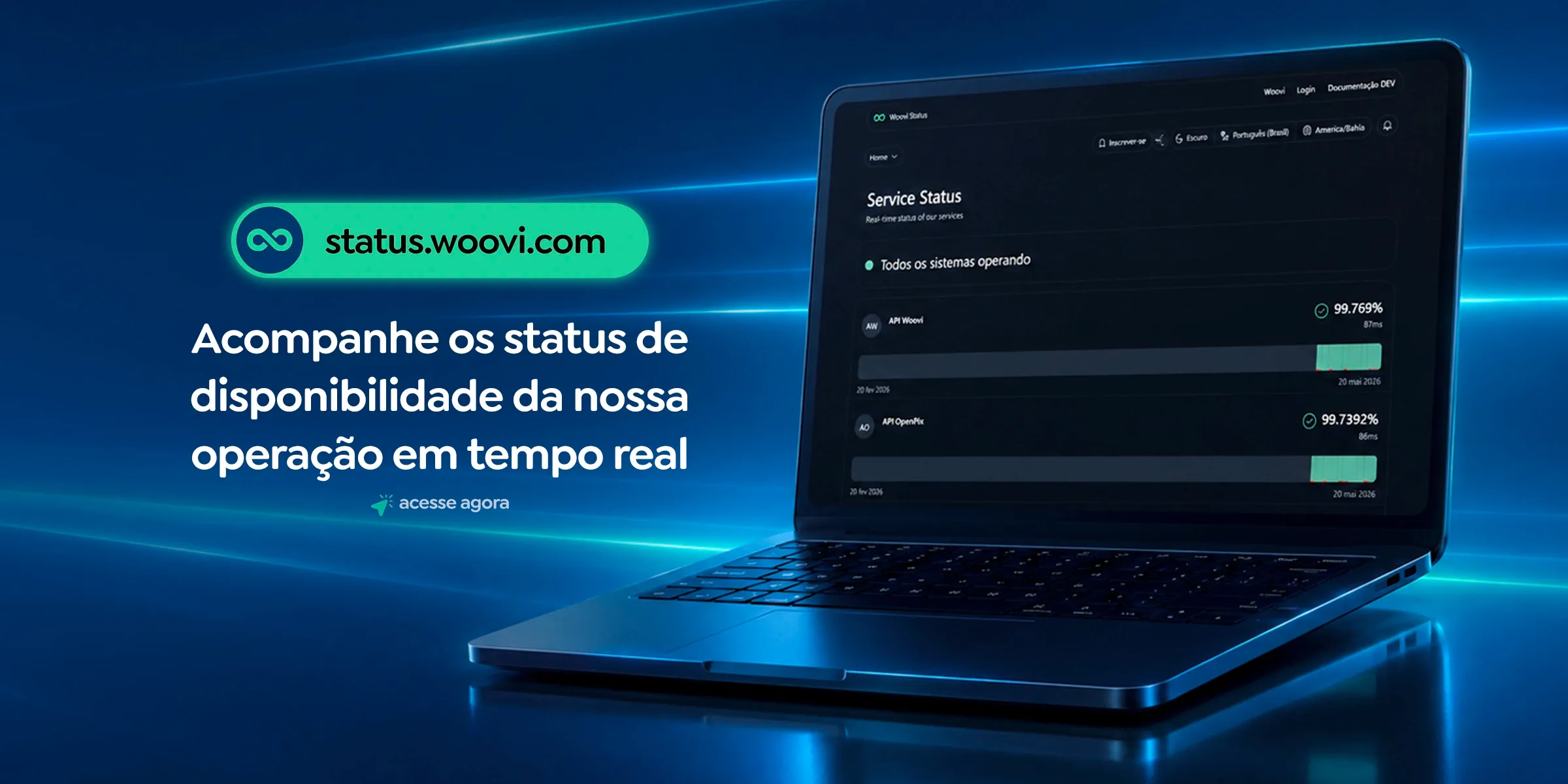 Página de disponibilidade da Woovi email.webp